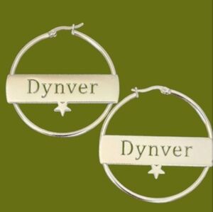 Custom name earrings